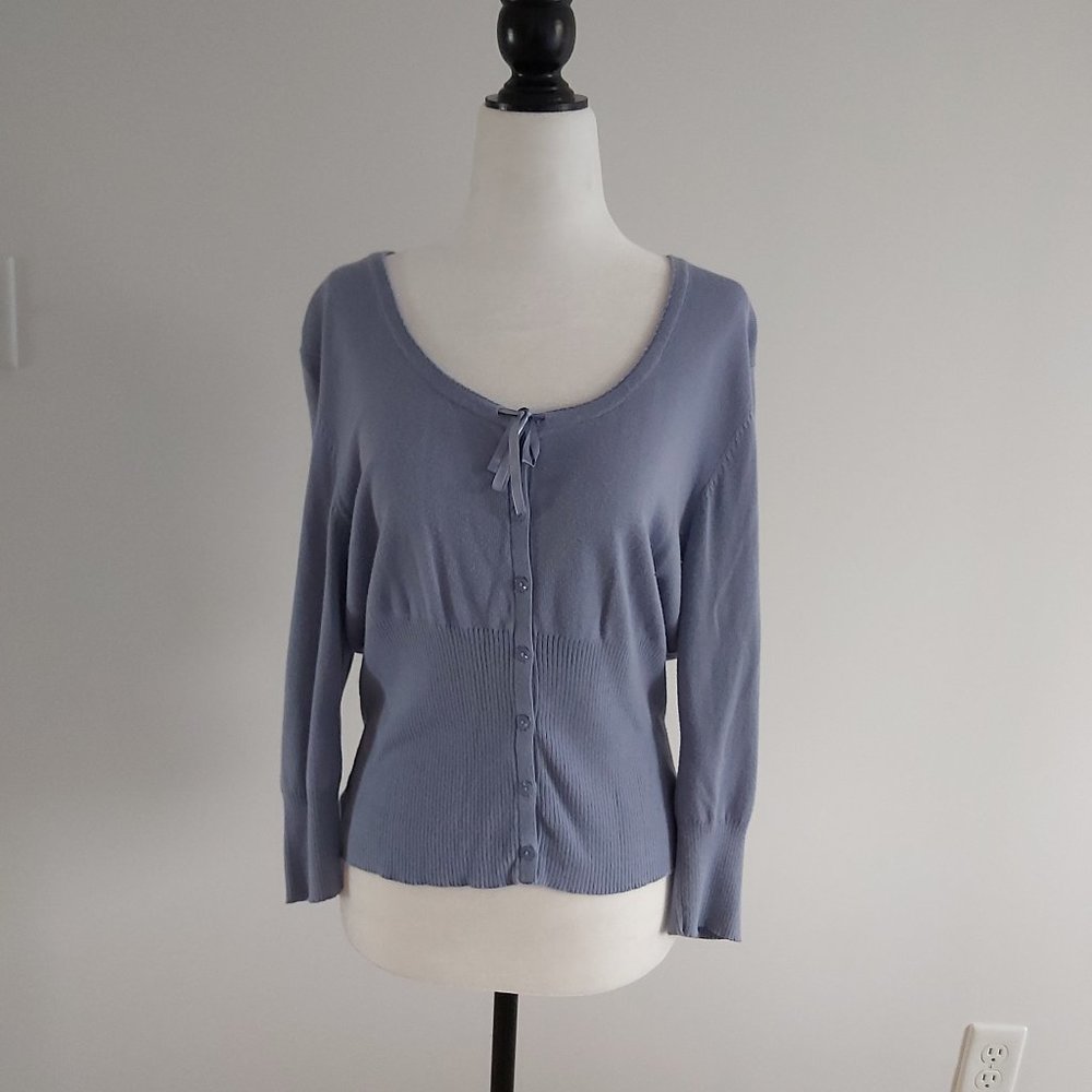 Blue Button Up Sweater